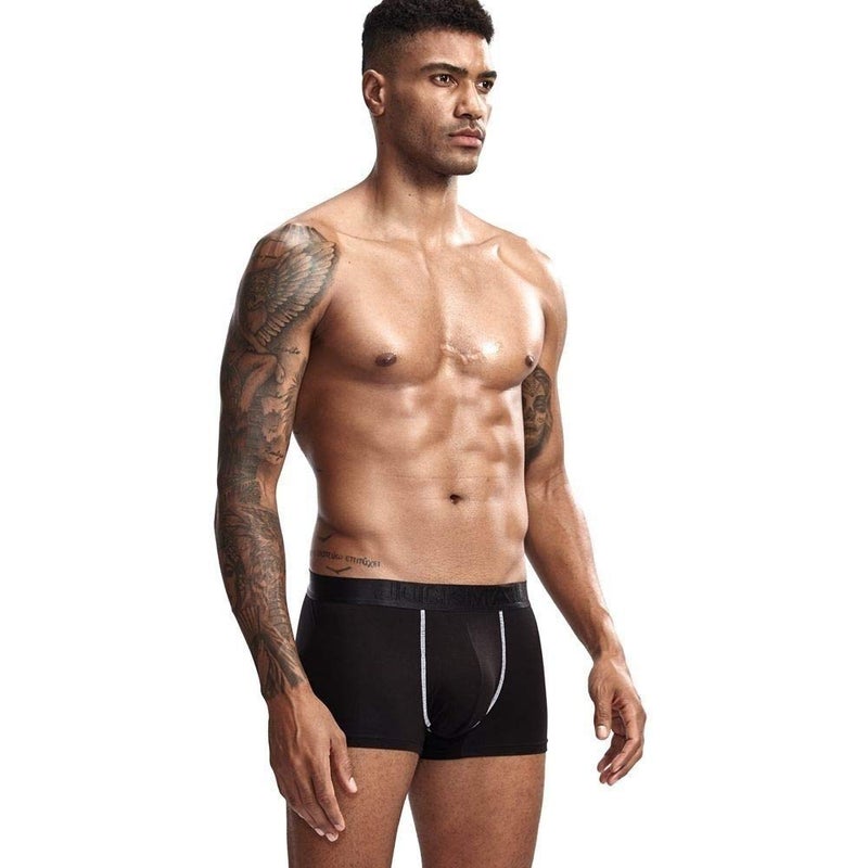 JOCKMAIL Men Underwear Boxer Shorts Modal Men Underwear Health Care Trunks Boxer Briefs Black - Image 3